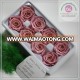 8 pieces/box size 4-5 cm sakula pink natural preserved rose head packed with boxes from Chinese flower factory