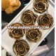 Various preserved Gold 5-6cm rose for valentine's day DIY Gift